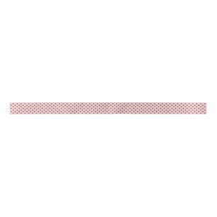 Pink black polka dot satin ribbon