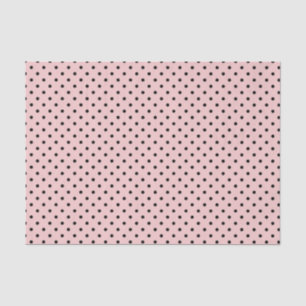 Pink black polka dot tissue paper