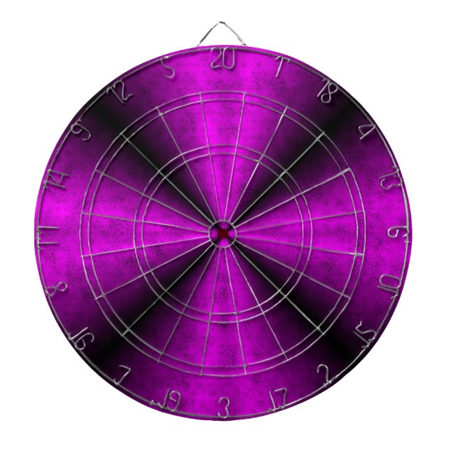 Pink Black Rainbow in Elephant Skin Leather Optik Dartboard (Front)