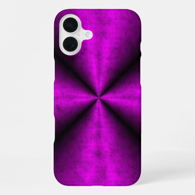 Pink Black Rainbow in Elephant Skin Leather Optik iPhone Case (Back)