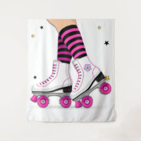 Pink & Black Roller Skate Skating