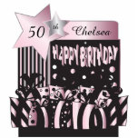 Pink, Black, Silver Metallic | DIY Birthday Standing Photo Sculpture<br><div class="desc">Free-standing Birthday Cutouts. Makes a great conversation starter! This adorable DIY party table/cake topper will be a giant hit at the party. Great for any birthday ( 1st, 2nd, 3rd, 4th, 5th, 6th, 7th, 8th, 9th, 10th, 11th, 12th, 13th, 14th, 15th, 16th, 17th, 18th, 19th, 20th, 21st, 22nd, 23rd, 24th,...</div>