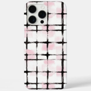 Pink Black Stripes iPhone 16 Pro Max Case