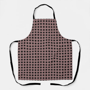 Pink Black Weave Pattern Apron