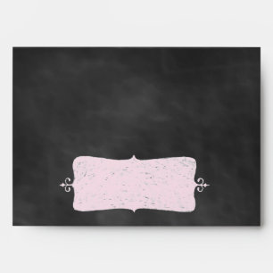 Pink Blackboard 5x7 Envelope. Envelope