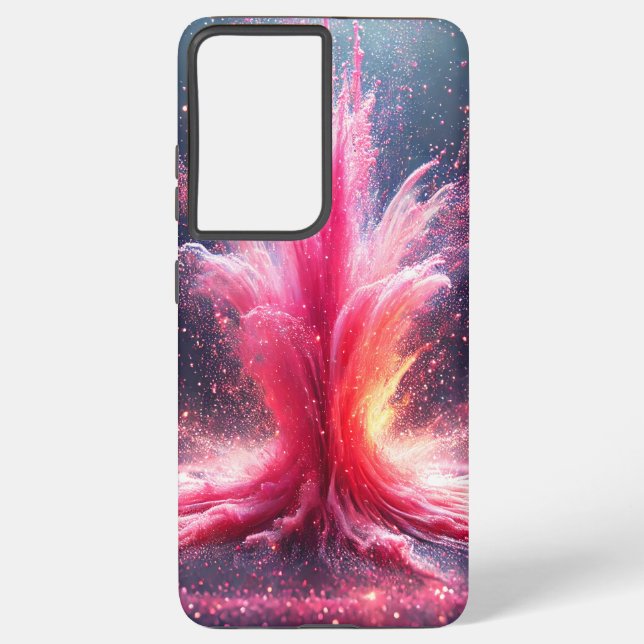 Pink blast samsung galaxy s21 ultra case (Back)