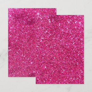 Pink Bling Thank You Note Card