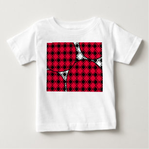 Pink Blob Harlequin  Baby T-Shirt