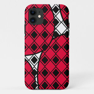 Pink Blob Harlequin  iPhone 11 Case