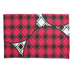 Pink Blob Harlequin Pillowcase