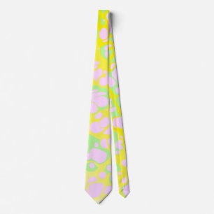 Pink Blobs Tie
