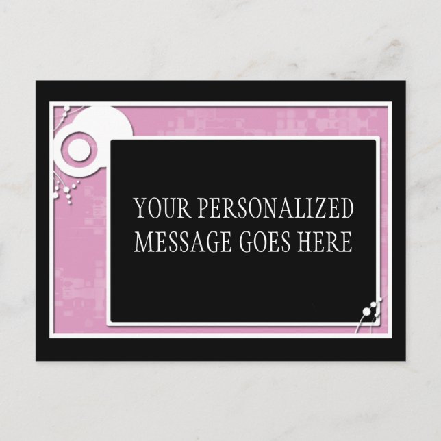 pink block scheme postcard (Front)