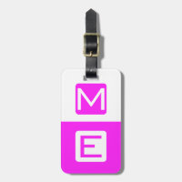 Pink Blockhead Monogrammed