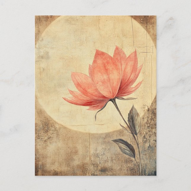 Pink Bloom & Moonlit Serenity Postcard (Front)