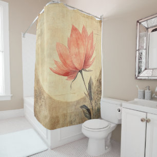 Pink Bloom & Moonlit Serenity Shower Curtain