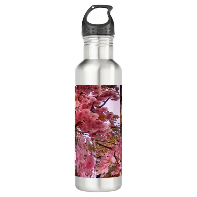 Pink blossom 710 ml water bottle (Front)