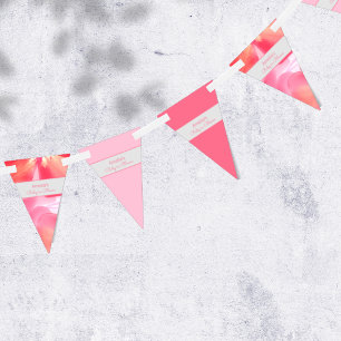 Pink Blossom Baby in bloom Bunting