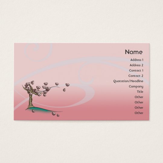 Pink Blossom - Business Business Card