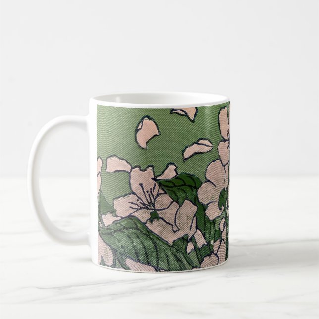 Pink Blossom Cascade Coffee Mug (Left)