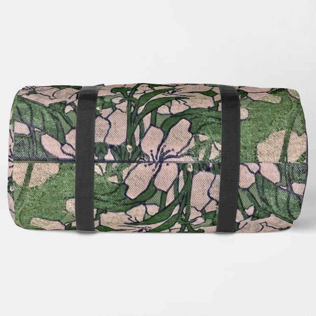 Pink Blossom Cascade Duffle Bag (Bottom)