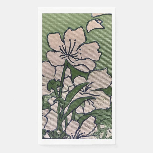 Pink Blossom Cascade  Napkin (Front)