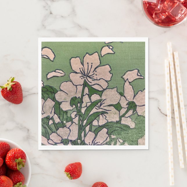 Pink Blossom Cascade Paper Napkin  (Insitu)