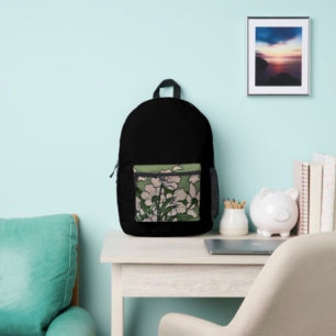 Pink Blossom Cascade Printed Backpack