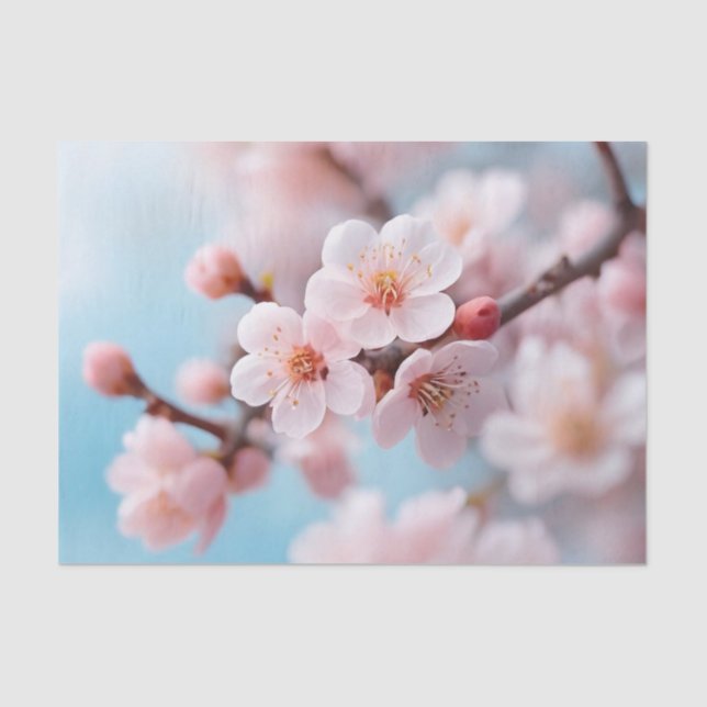 Pink Blossom Cascade  Tissue Paper (Front)