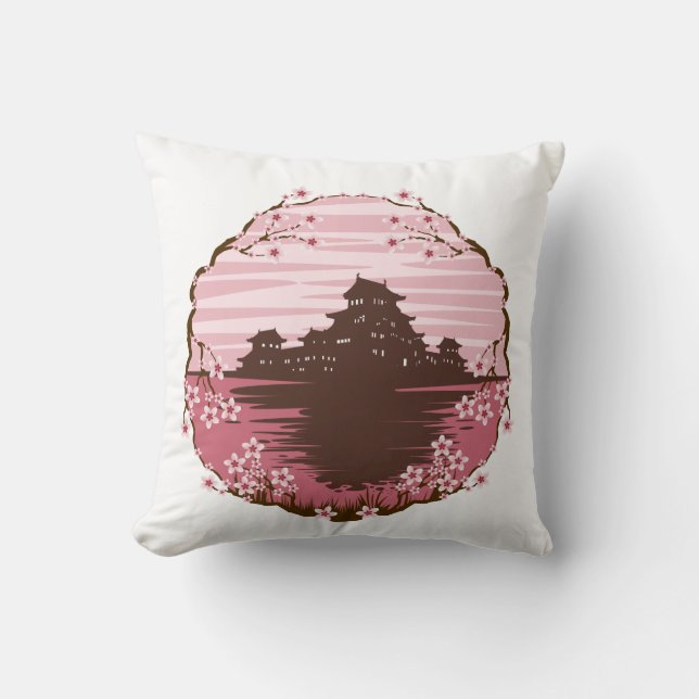 Pink Blossom Cushion (Front)