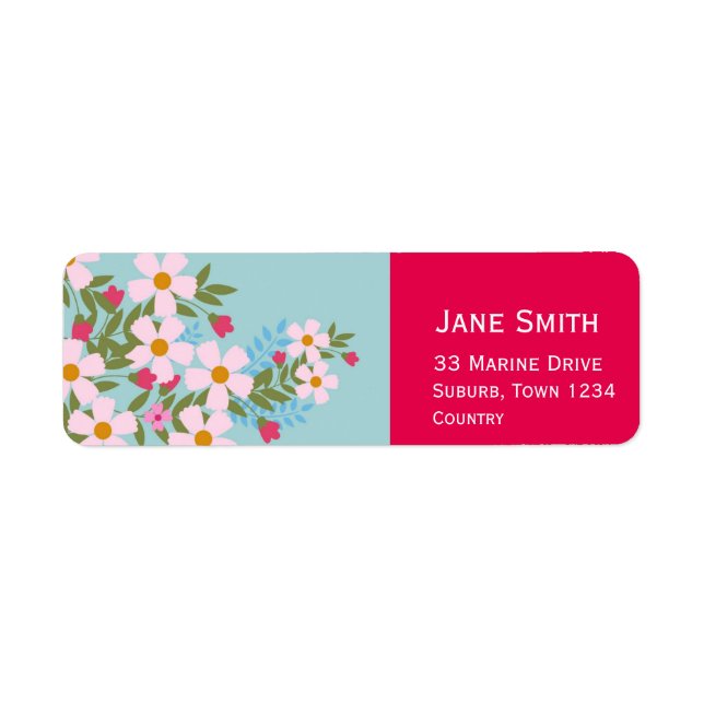 Pink blossom cute vintage floral (Front)