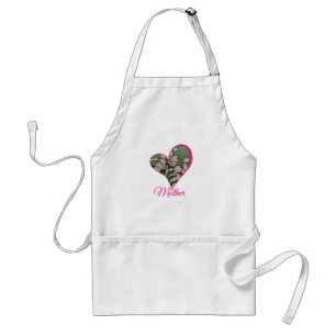 Pink Blossom Green  Apron