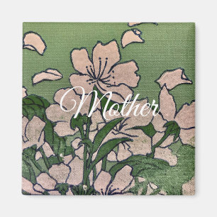 Pink Blossom Green  Magnet