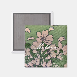 Pink Blossom Green Magnet