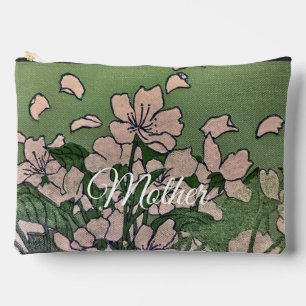Pink Blossom Green Print Cut Sew Bag
