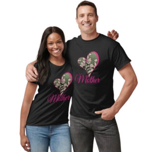 Pink Blossom Green T-Shirt