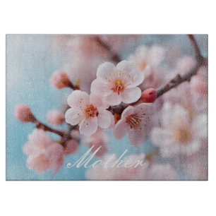 Pink Blossom Magic Cutting Board