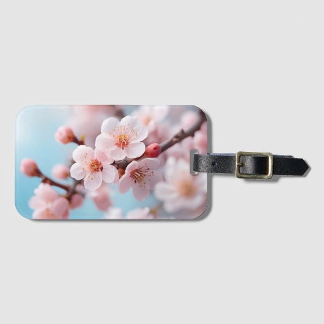Pink Blossom Magic Luggage Tag (Front Horizontal)