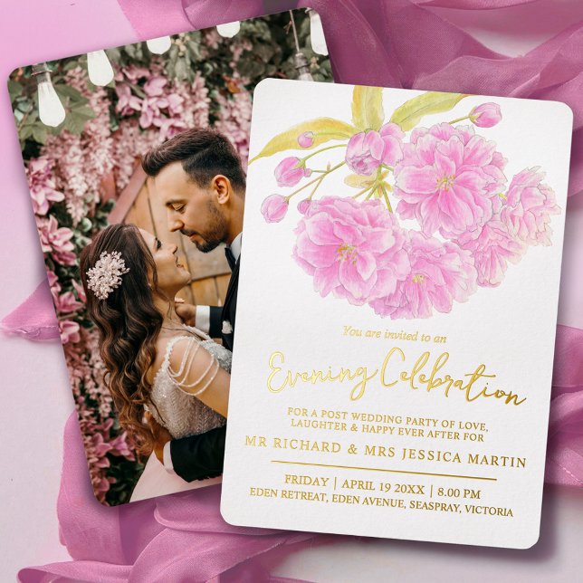 Pink blossom spring evening celebration gold  (Creator Uploaded)