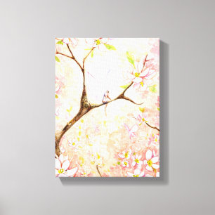Pink Blossom View Canvas Print