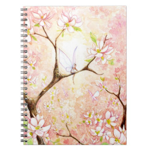 "Pink Blossom View" Notebook
