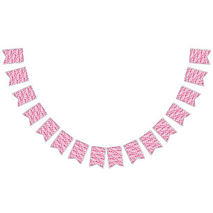 Pink Blossom Watercolor Floral Bunting