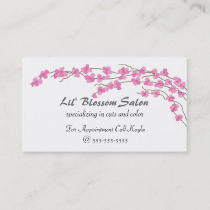Pink Blossoms Appointment Card
