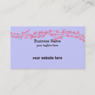 Pink Blossoms Business Card