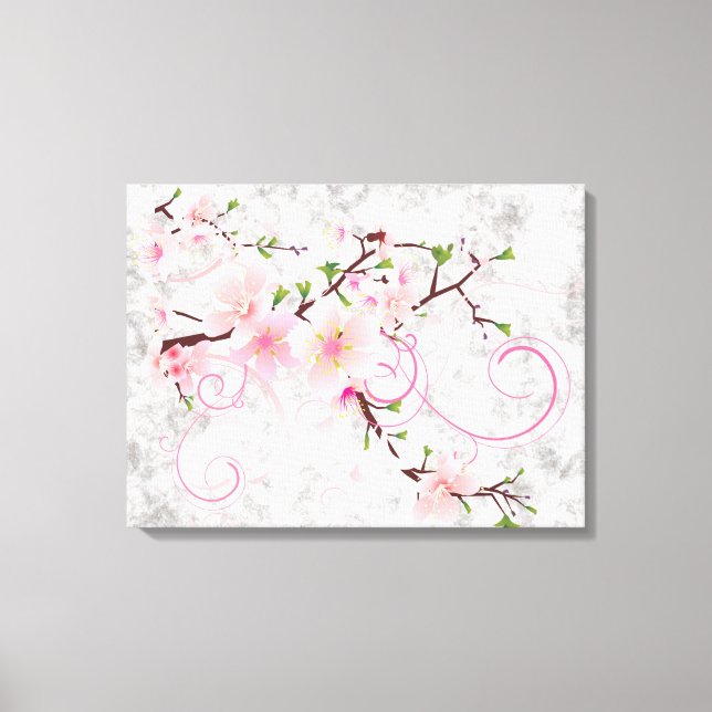 Pink Blossoms Canvas Print (Front)