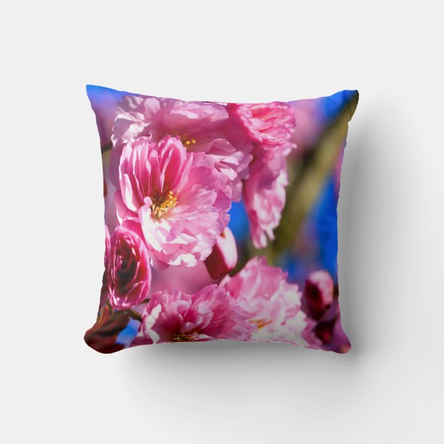 Pink Blossoms Cushion (Front)