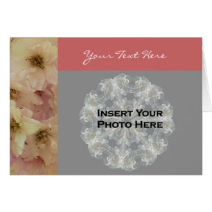 Pink Blossoms Floral Photo Card