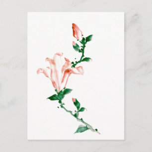Pink Blossoms, Hokusai Japanese Fine Art Postcard