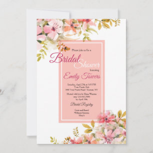 Pink Blossoms Invitation