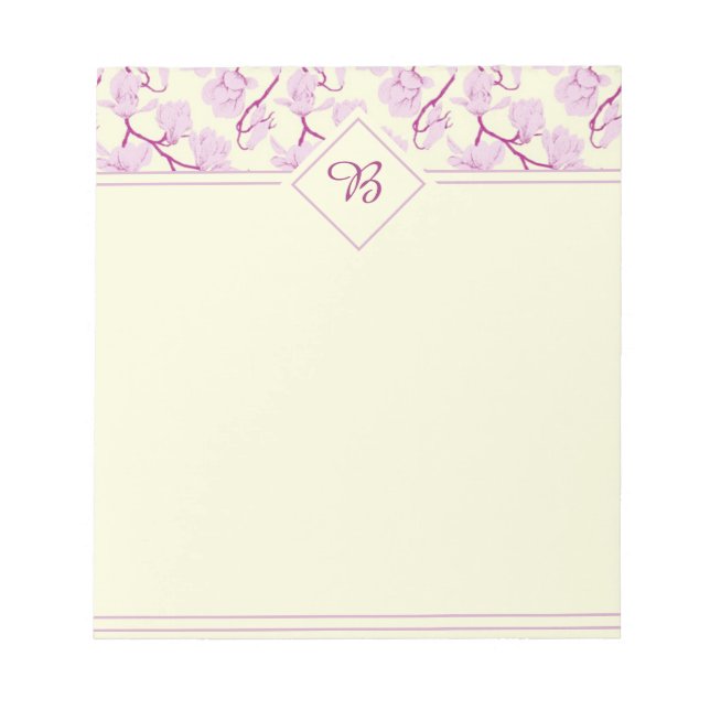 Pink blossoms notepad (Front)