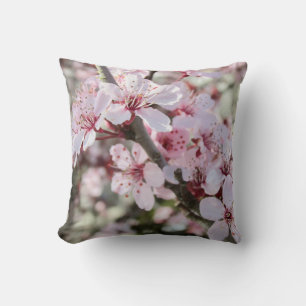 Pink Blossoms Red Stems. Cushion